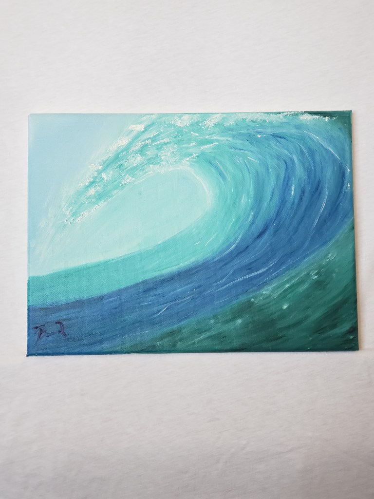 Wave of Serenity - Sold
9" x 12" oil on stretched canvas