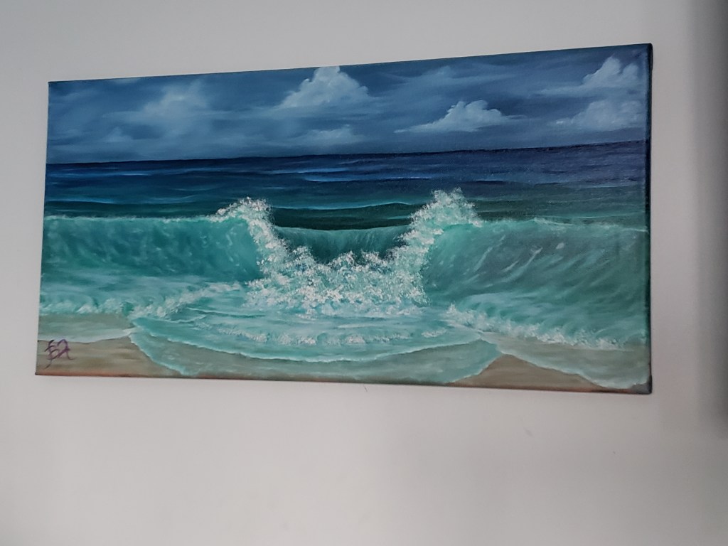 Ocean Wave Break - Sold
10" x 12" oil on canvas